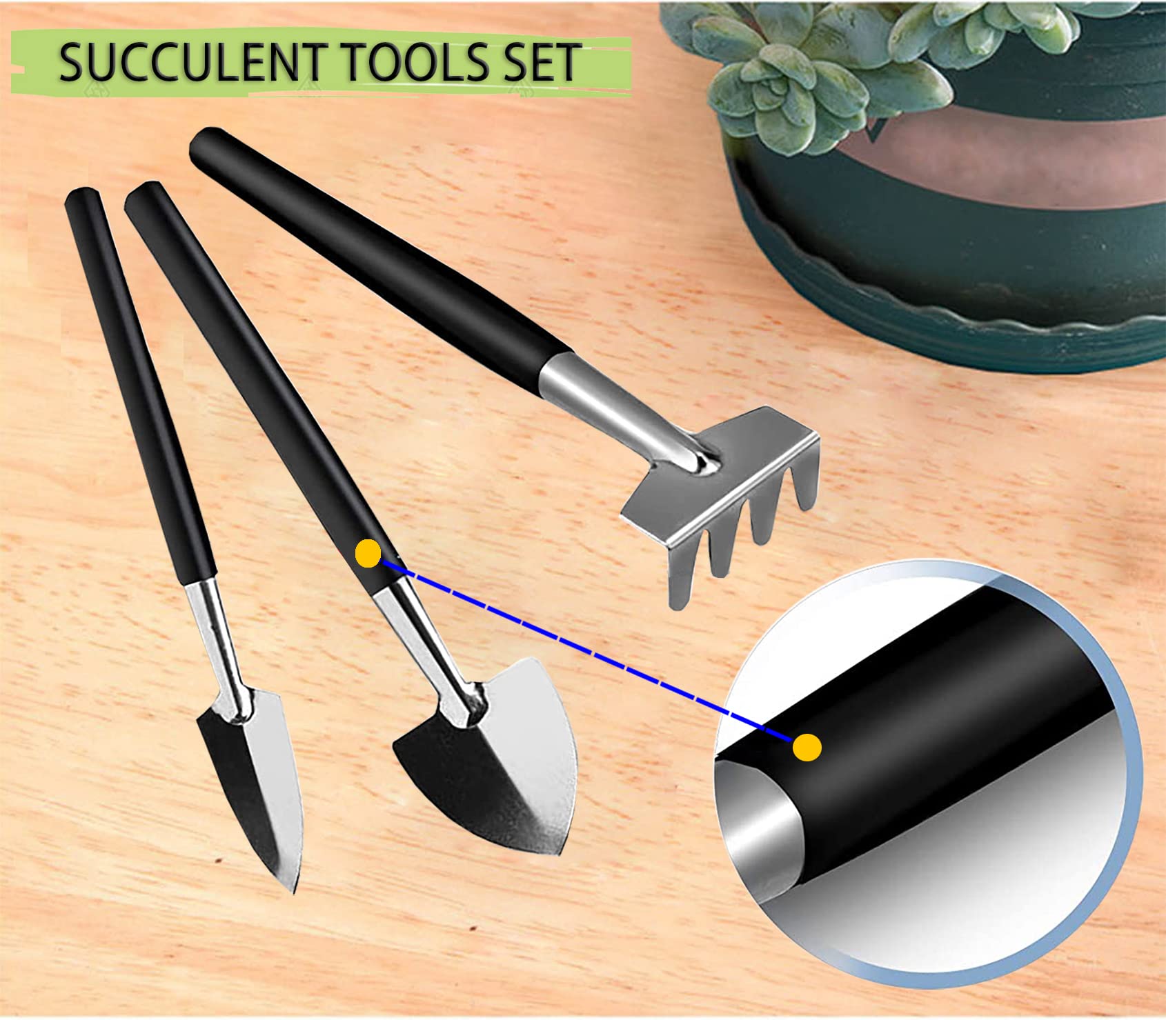 12 Pcs Succulent Tools Set - Mini Transplanting & Gardening Kit for Indoor Plants, Cactus Care, Flower Pot Maintenance - Perfect for Home Gardeners & DIY Plant Lovers