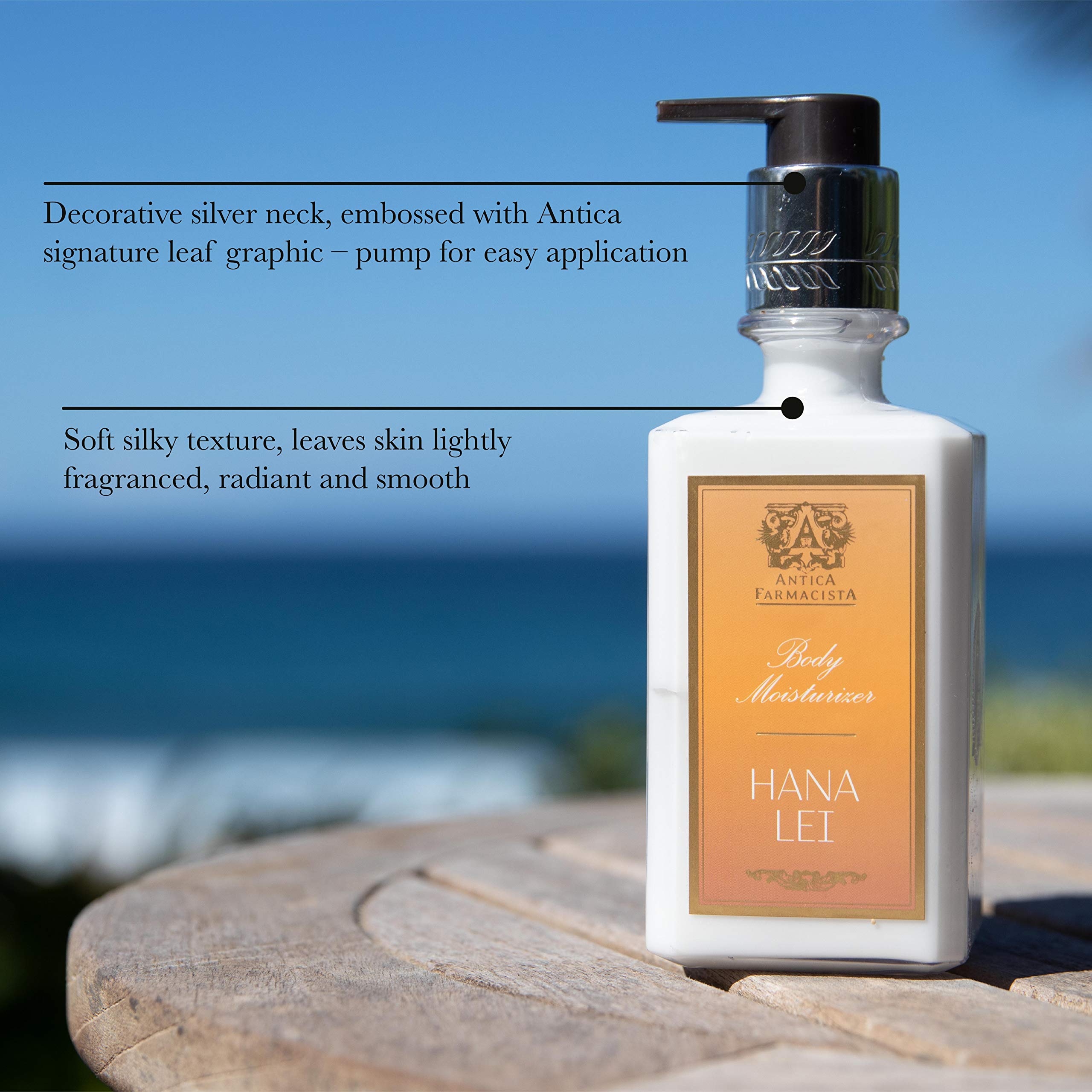Antica Farmacista Bergamot & Ocean Aria Scented Body Moisturizer - 10 Oz Premium Hydrating Lotion for Dry Skin - Luxury Hand & Body Cream for Women & Men - Perfect for Daily Moisturizing, Spa Days & Gift Giving