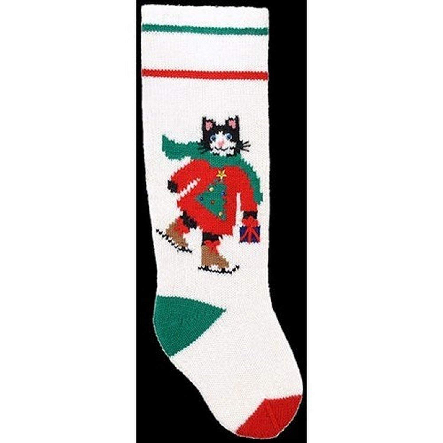 Googleheims Christmas Stocking Knitting Kit for Cats - DIY Holiday Pet Stockings for Festive Decor & Gift Giving