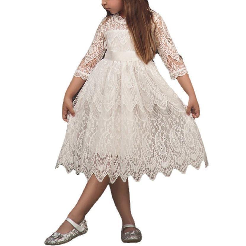Toddler Girl Lace Formal Dress - Flower Girls Princess Tulle Prom Gown for Wedding, Birthday, Pageant & Special Occasions | Perfect for Parties, Ceremonies & Photo Shoots