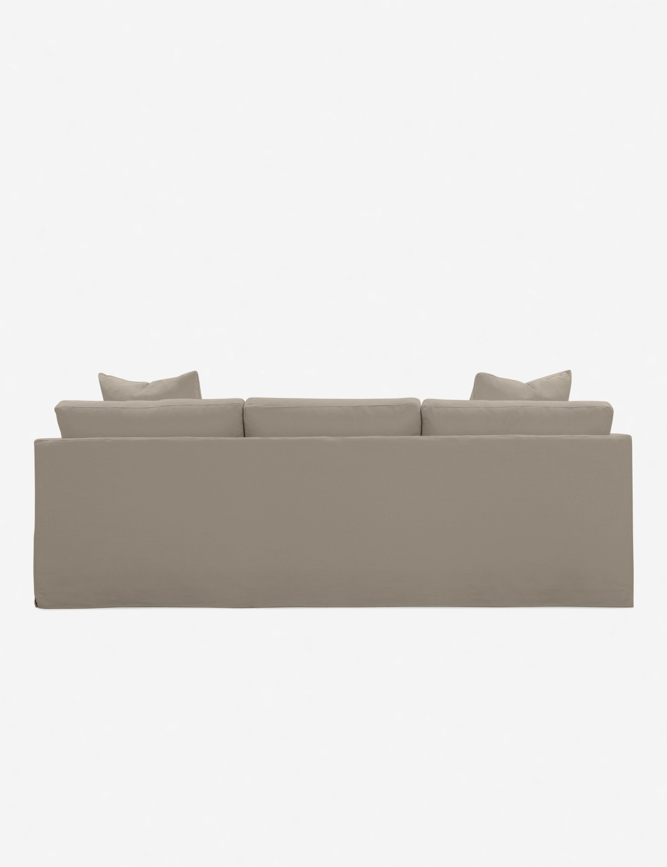 Coen Slipcover Sectional Sofa - Modern L-Shaped Couch with Removable Washable Covers - Perfect for Living Room, Family Room & Home Theater