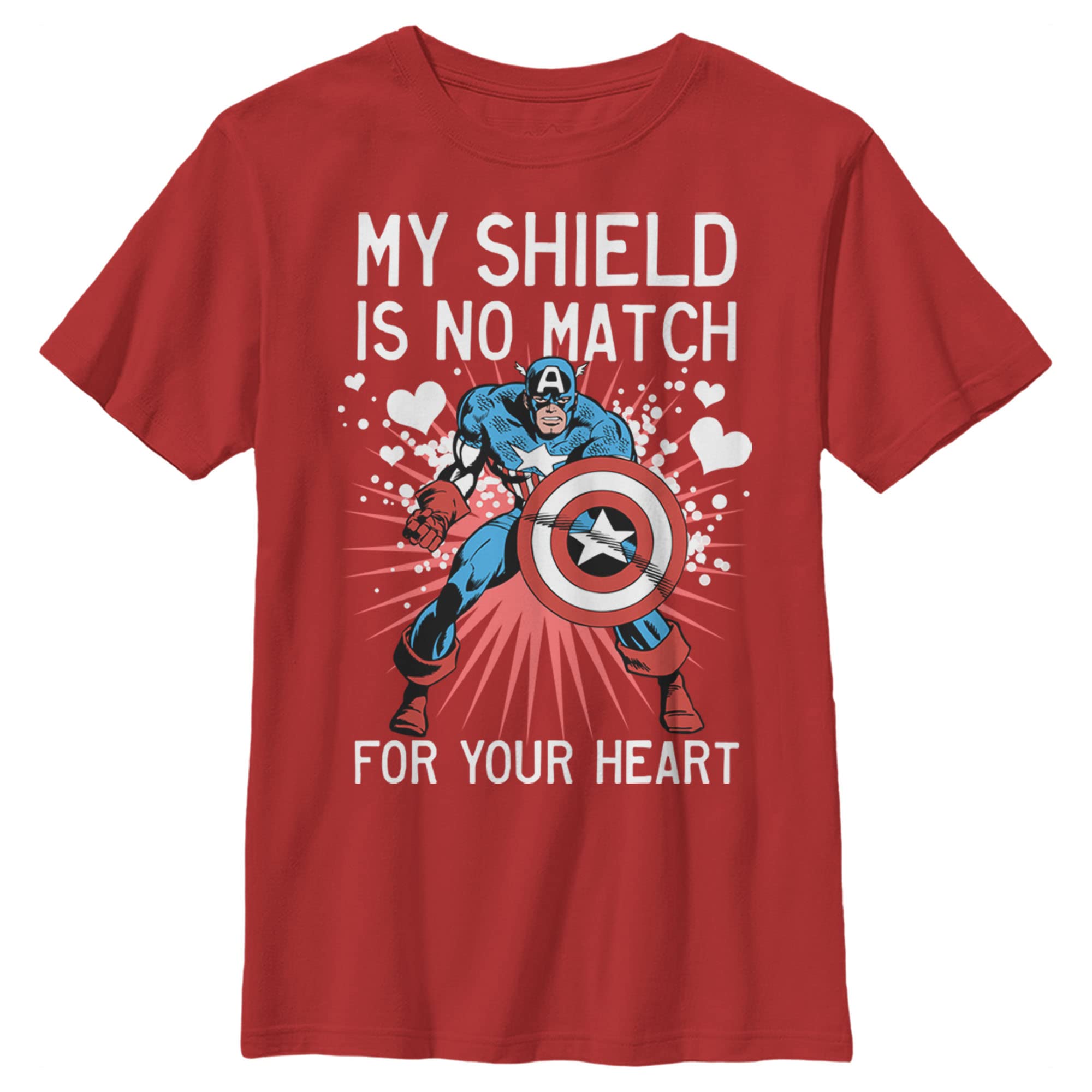 Marvel Captain America No Shield Boys' T-Shirt - Superhero Graphic Tee for Kids | Perfect for Cosplay, Birthday Gifts & Everyday Wear
