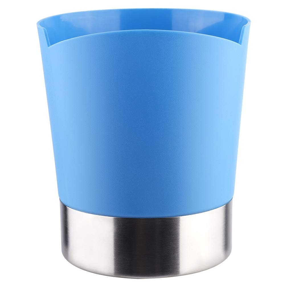 Premium Cutlery Box with Paper Cup Holder - Durable Spoon & Fork Organizer for Coffee Shops, Bars & Restaurants (Blue) - Perfect for Takeout, Catering & Food Service Businesses