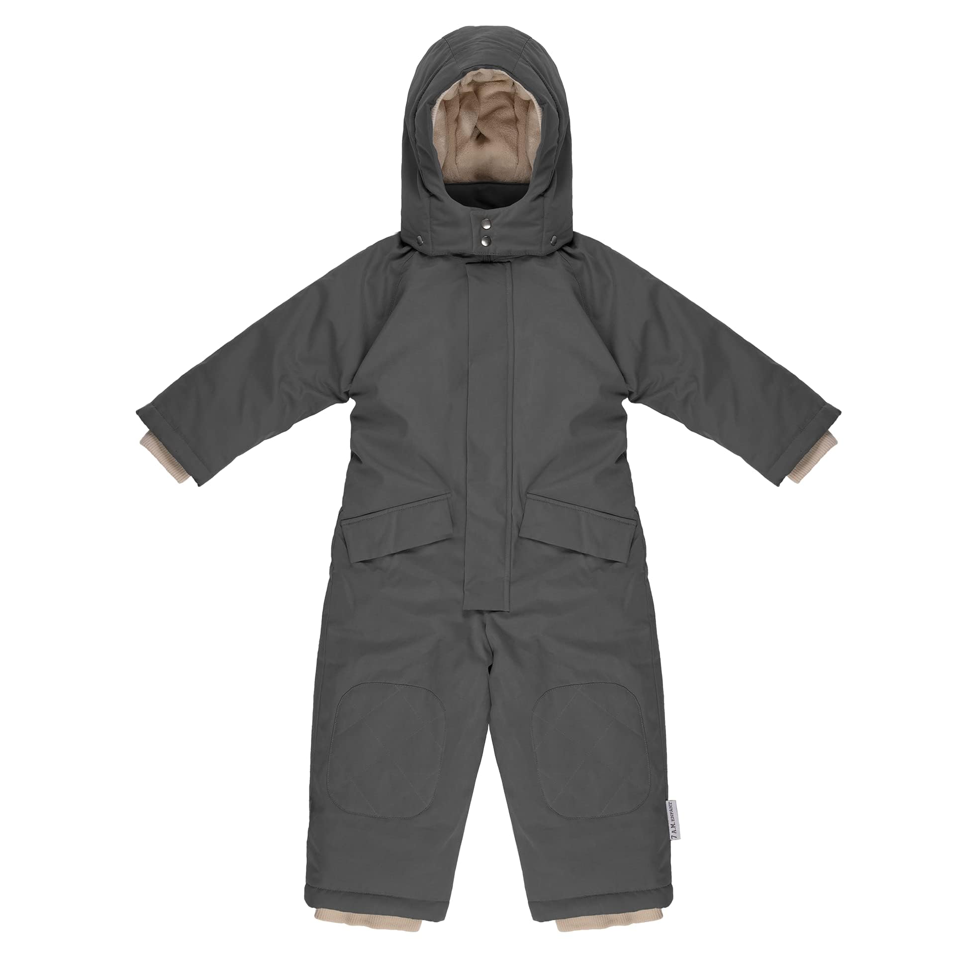 7AM Enfant Baby Snowsuit Coat - Waterproof Winter Jacket with Hood & 2 Pockets for Boys & Girls | Warm Snowsuit for Outdoor Play, Skiing & Cold Weather Adventures