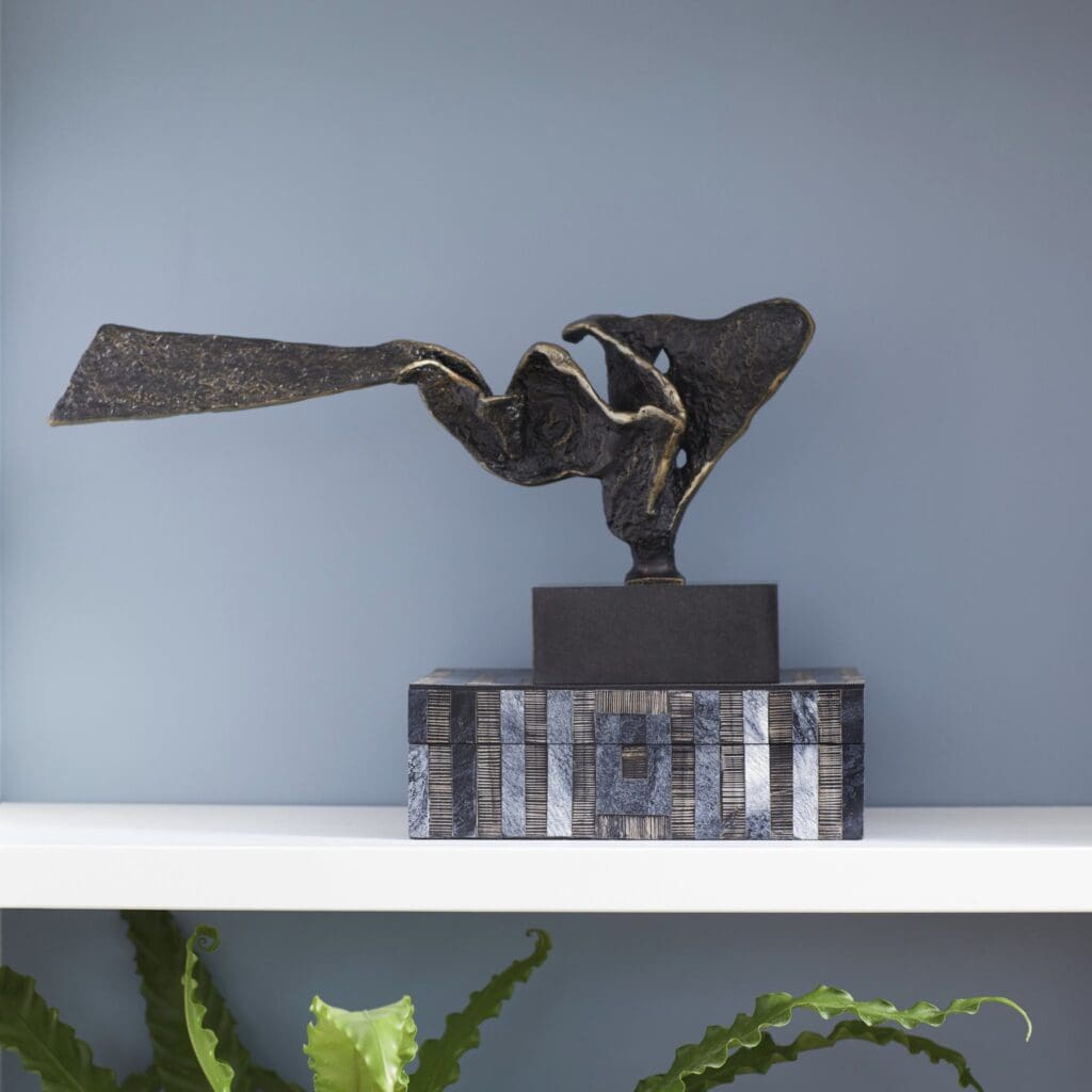 Cyan Design 11439 Squall Sculpture - Bronze & Black Finish Modern Home Decor for Living Room, Office, or Gift