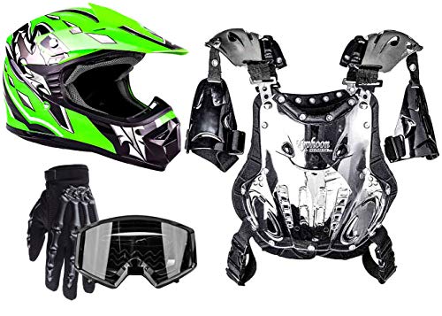 Green w/ black gloves & goggles