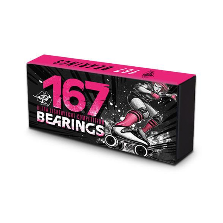 167 Pack of 7mm Bearings - High Precision Skateboard & Rollerblade Bearings for Smooth Performance (Ideal for Skateboards, Longboards, Roller Skates, Scooters & DIY Projects)