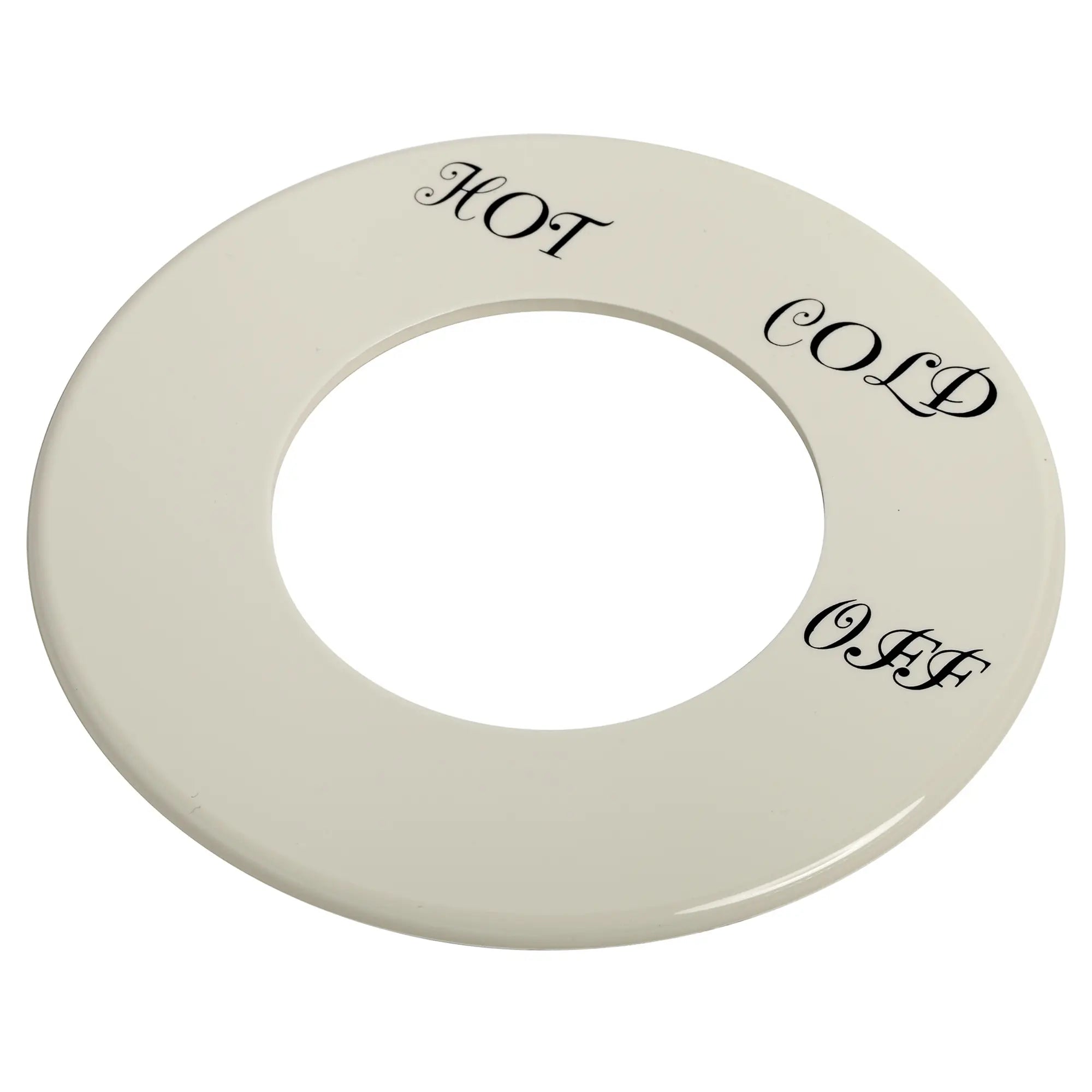 Hampton Thermostat Dial Plate - Hot, Cold & Off Settings for Home Temperature Control | Perfect for HVAC Systems, Water Heaters & Climate Control