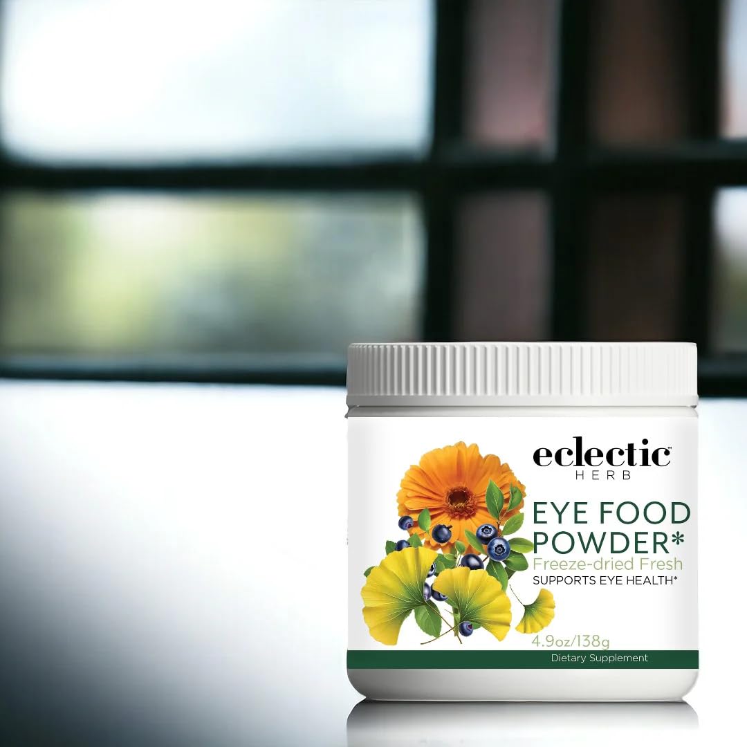 ECLECTIC INSTITUTE Raw Fresh Freeze-Dried Eye Food - Whole Food Powder Supplement for Vision Support | 4.9 oz | Perfect for Smoothies, Yogurt & Healthy Recipes