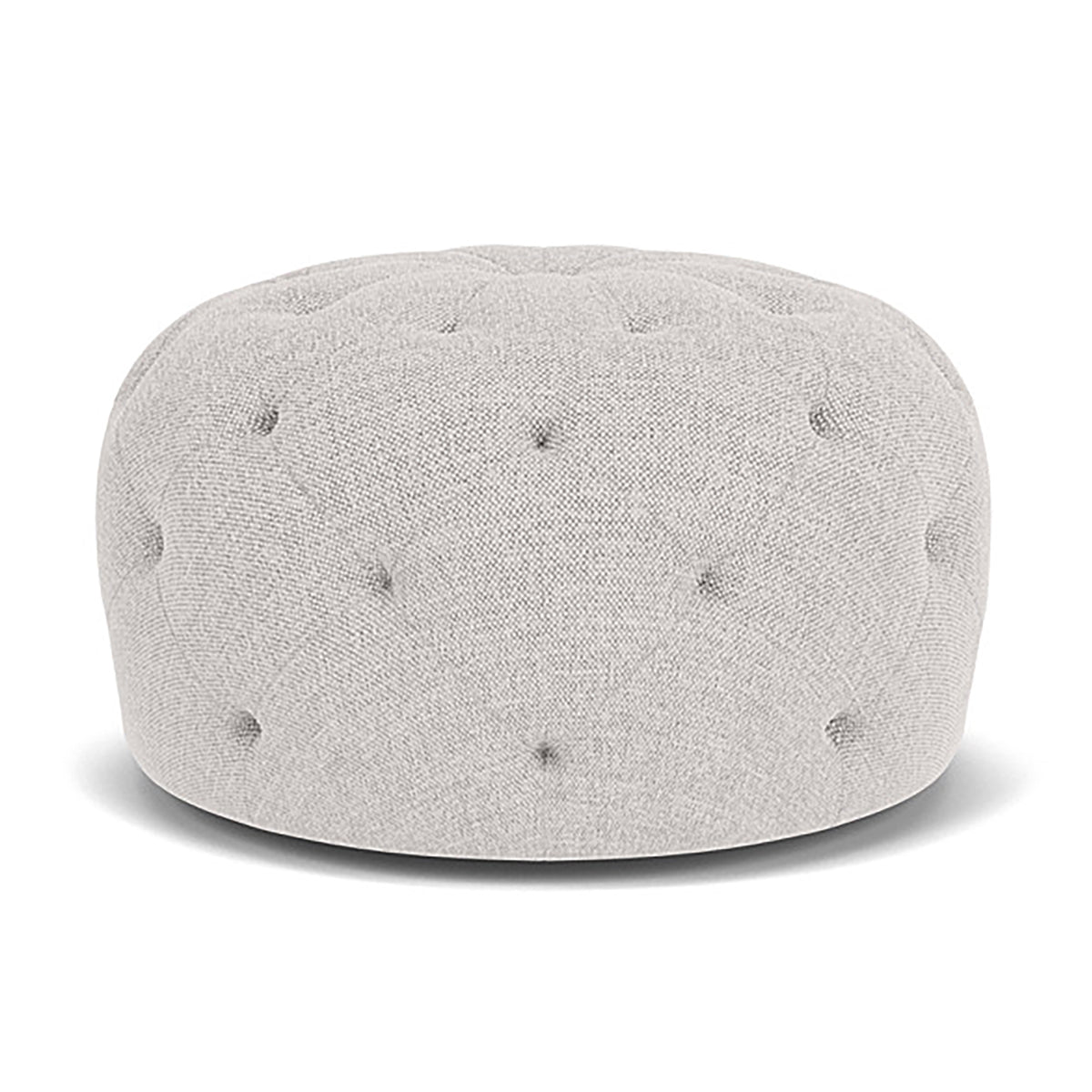 Abby Fabric Ottoman Stool - Soft Upholstered Storage Bench for Living Room, Bedroom & Entryway - Versatile Seating & Home Decor