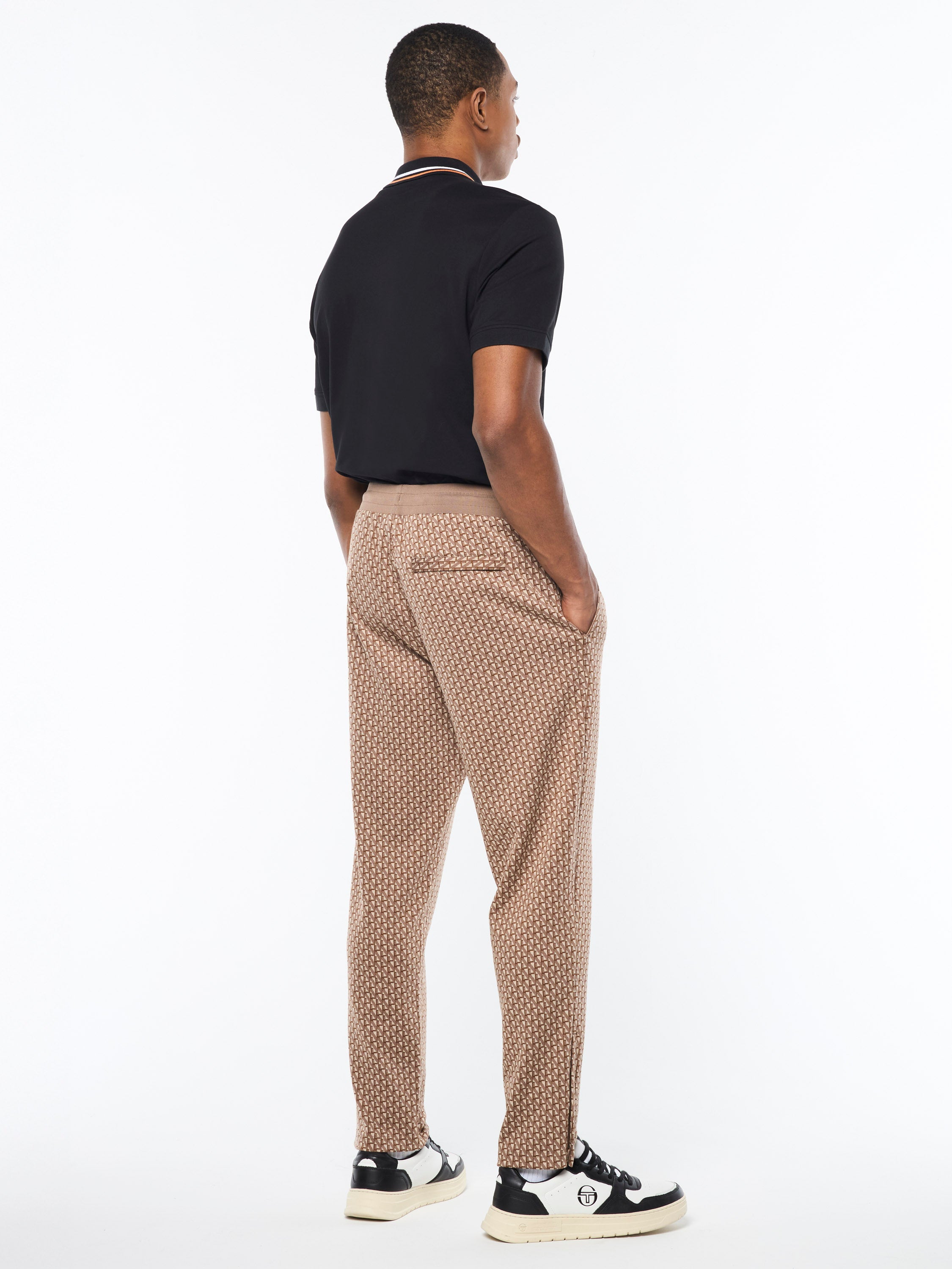 Paolo Knit Track Pants for Men - Comfortable Casual Jogger Pants in Taupe Grey | Perfect for Running, Gym, Lounge & Everyday Wear