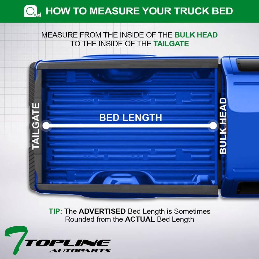 Compatible with 2016-2023 Toyota Tacoma 5ft Short Bed (60