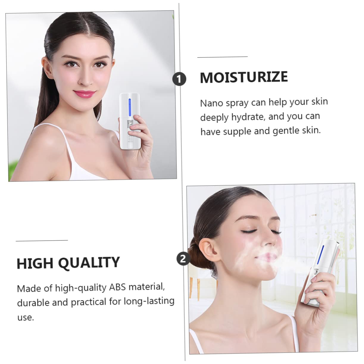DOITOOL Nano Facial Mister - Portable Cool Mist Sprayer for Makeup Setting, Skin Hydration & Moisturizing | Perfect for Travel, Gym & Daily Skincare Routine