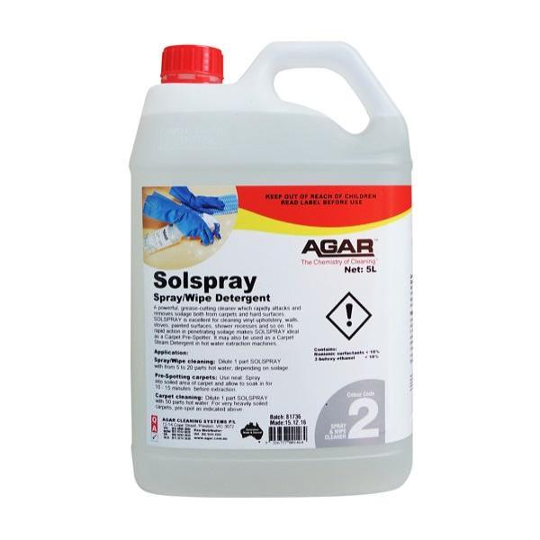 Agar Solspray Spray and Wipe Detergent - Multi-Surface Cleaner for Kitchen, Bathroom & Floors | Eco-Friendly Cleaning Solution for Home & Office Use