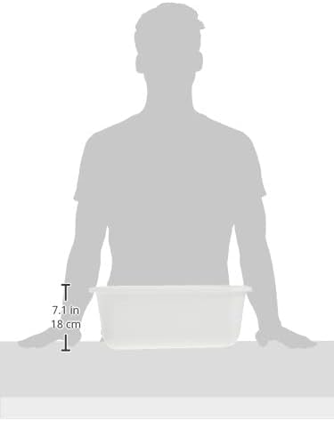 11.4QT White Pan Dish - Non-Stick Cooking & Baking Pan for Roasting, Grilling, and Serving - Perfect for Oven, Stovetop, and Outdoor BBQ Use