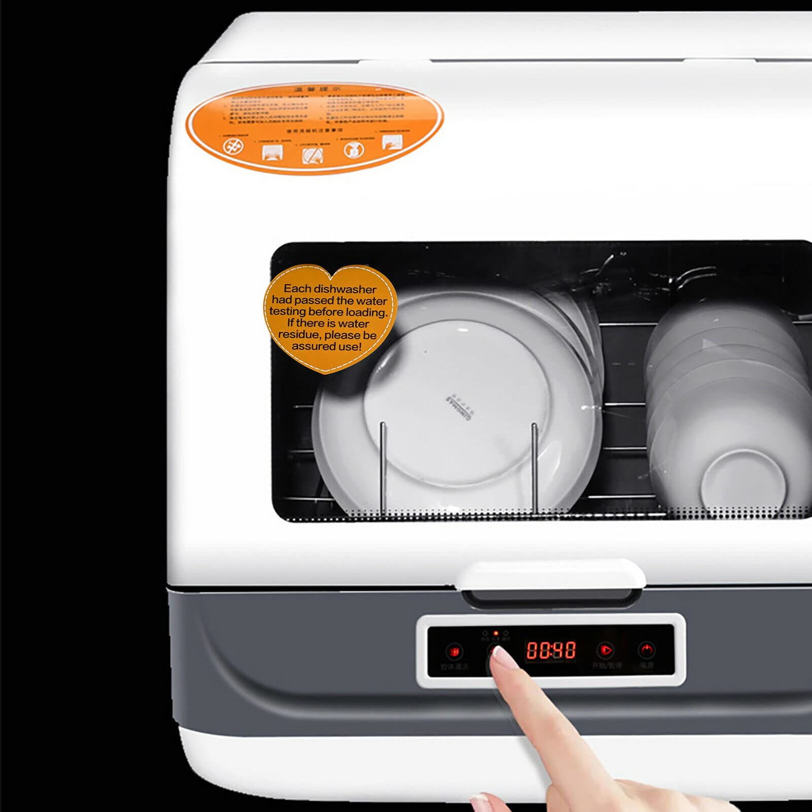 Portable Countertop Dishwasher with 4 Washing Programs & Air-Dry Function | Compact Automatic Dishwasher with Deep Heating Cleaning for Small Apartments, Dorms, RVs & Camping (Style3) - Perfect for Kitchen, Studio & Tiny Homes