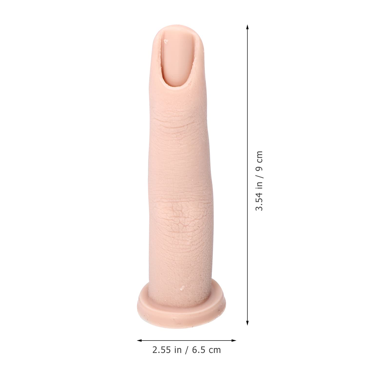 1pc Nail Art Training Hand Model - Platinum Silicone Finger Display Stand for Acrylic Nails, False Nail Tips & Manicure Practice - Perfect for Nail Salons, Beauty Schools & Home Nail Art Training
