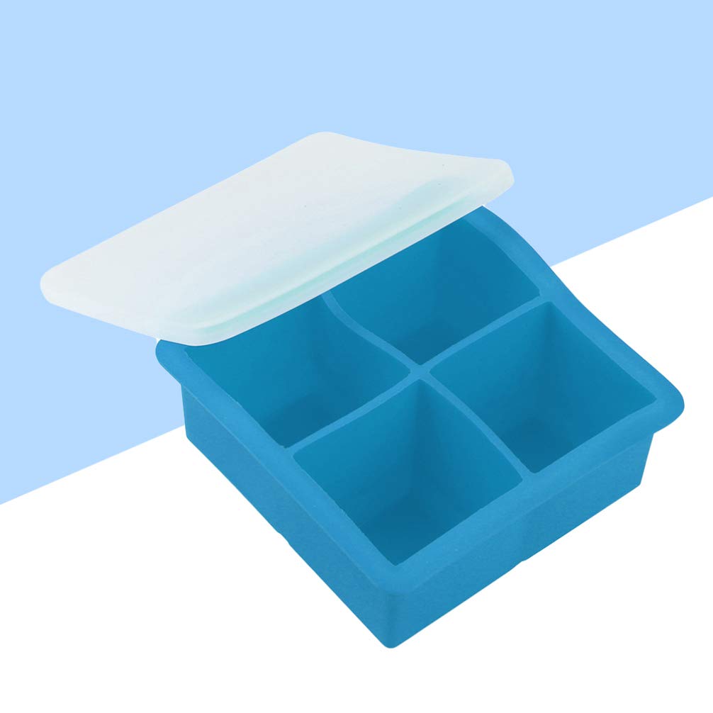 DOITOOL 2-Pack Silicone Ice Cube Trays with Lids - Reusable Freezer Ice Molds for Perfect Cubes, Jelly, Soap, Fruit Puree, Ice Cream & Egg Bites - Ideal for Cocktails, Baby Food & Party Snacks