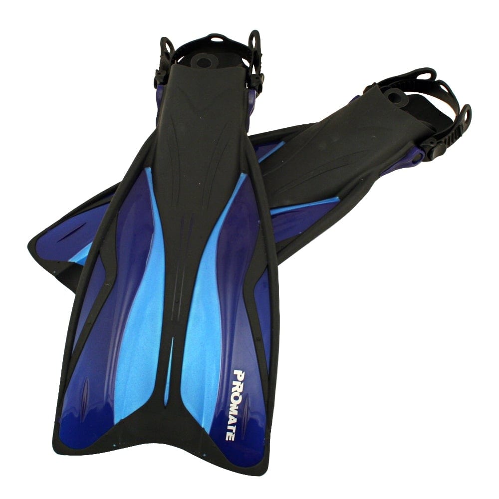 Promate Force Snorkeling Fins FN468 - Lightweight Diving Fins for Adults & Kids - Comfortable Swim Fins for Snorkeling, Scuba Diving & Beach Vacations