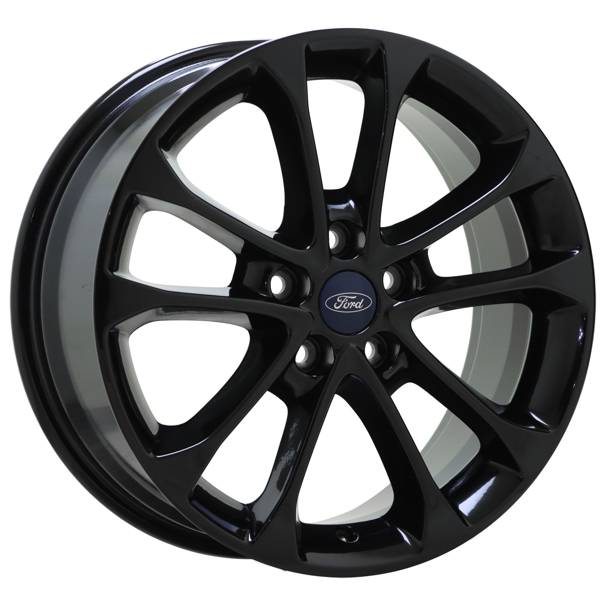 17 Ford Fusion Lincoln MKZ Gloss Black OEM Factory Wheels & Rims Set 10205 - Perfect Upgrade for Sedan Styling & Performance