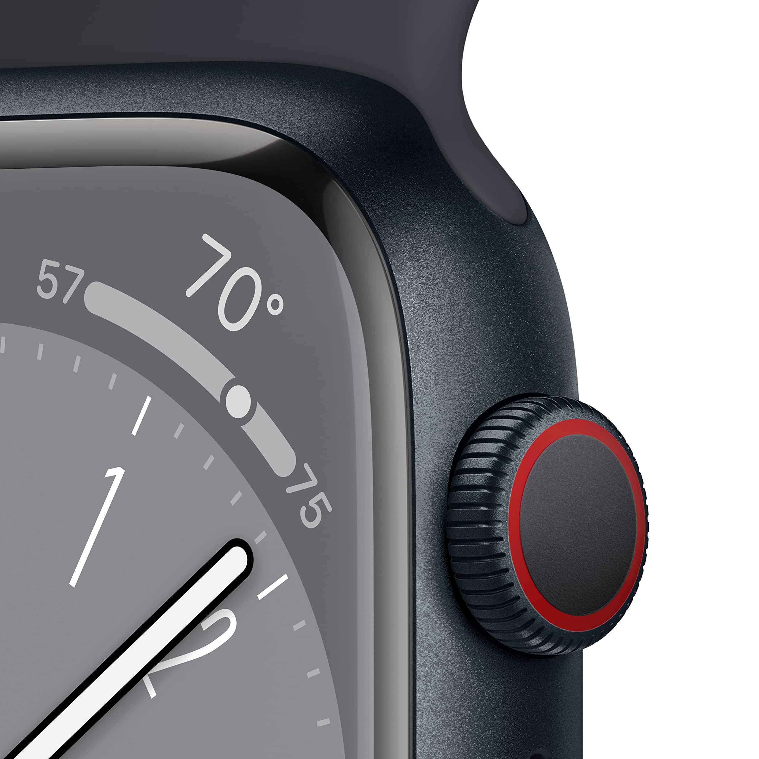 Apple Watch Series 8 (GPS + Cellular, 41mm) - Midnight Aluminum Case with Midnight Sport Band - Refurbished Smartwatch for Fitness Tracking, Calls & Notifications - Perfect for Running, Swimming & Daily Use