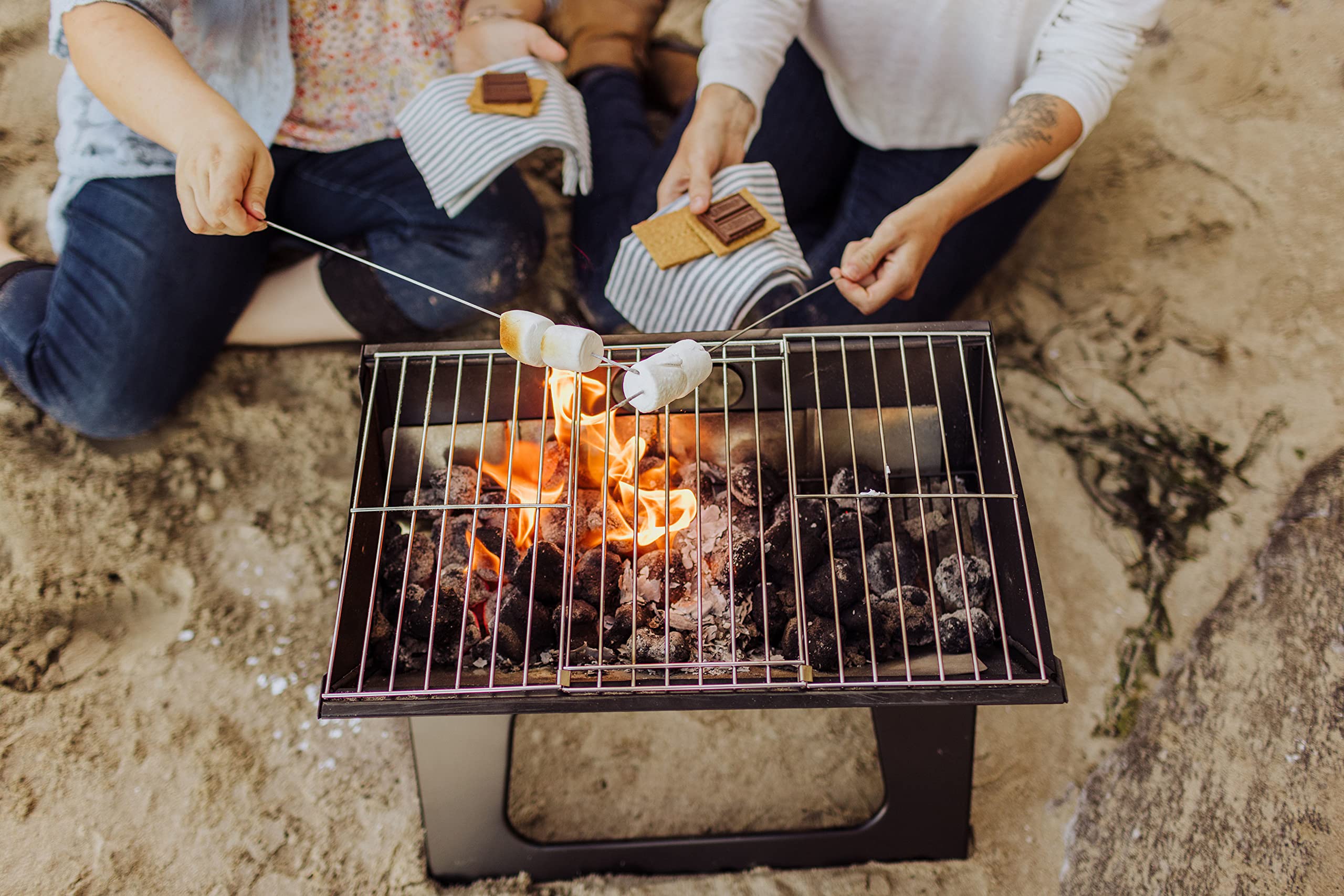 Cincinnati Bearcats X-Grill Portable Charcoal BBQ Grill - Compact & Lightweight for Camping, Tailgating & Backyard Cookouts (Black)