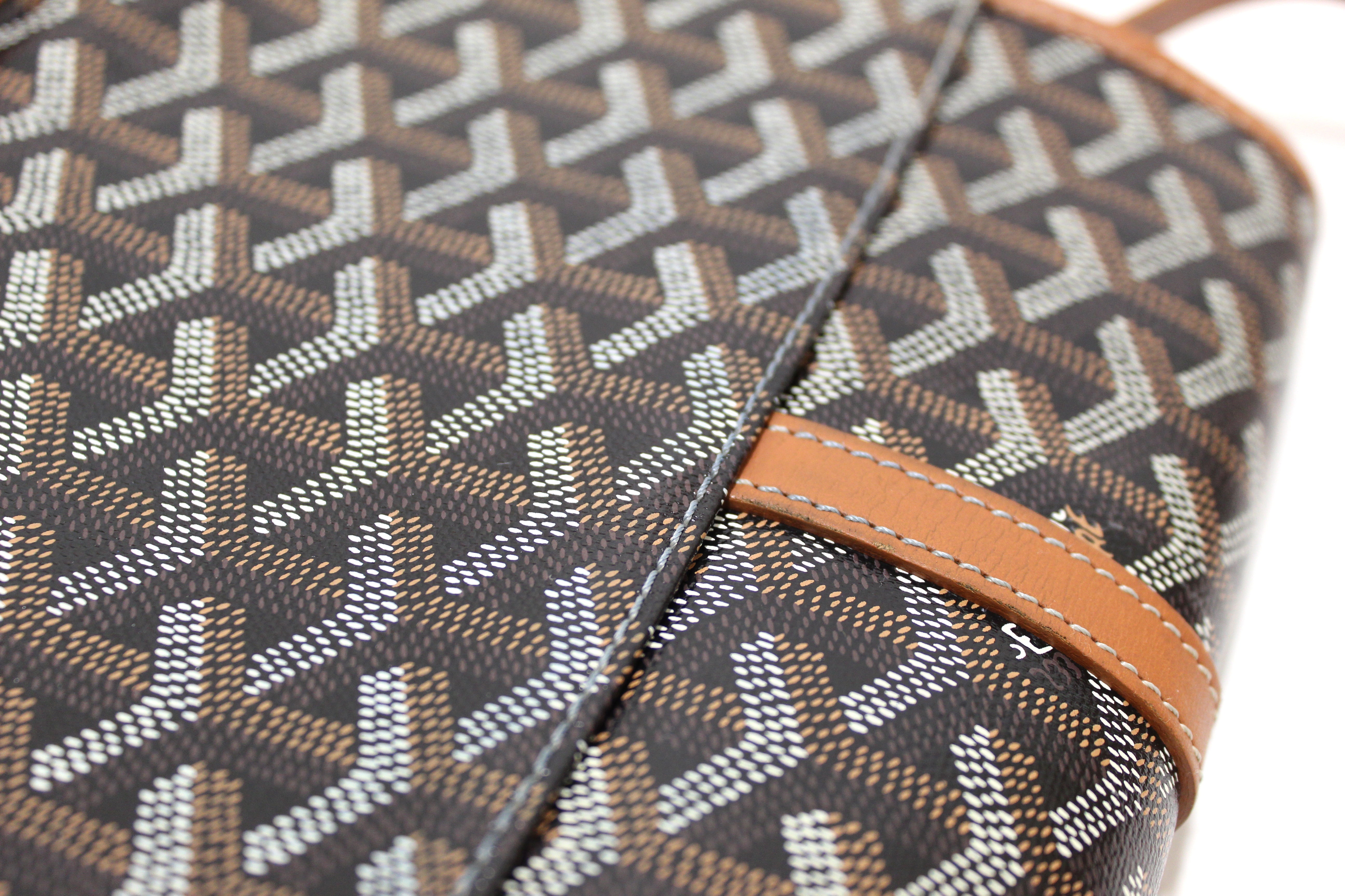 Authentic Goyard Belvedere PM Messenger Bag in Black & Brown - Luxury Crossbody Purse for Women, Perfect for Work, Travel & Everyday Use