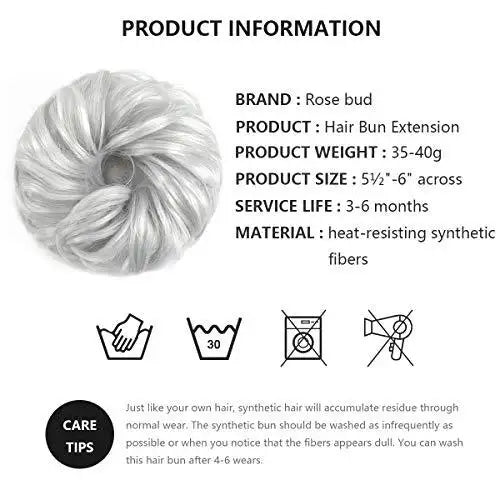 High-Quality Synthetic Hair Bun Chignon for Women – Perfect for Weddings, Parties & Everyday Styling