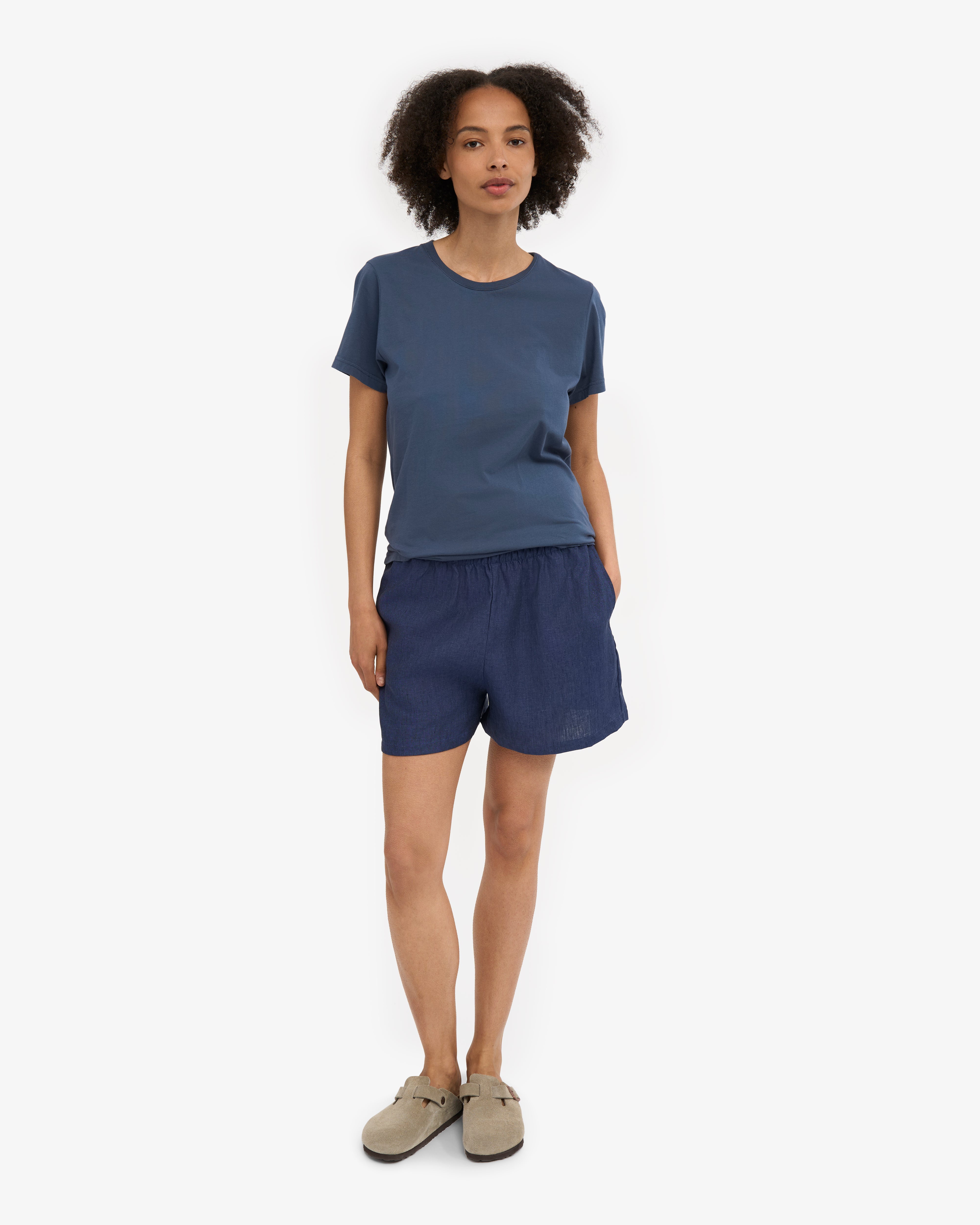 Soft Lavender Linen Shorts for Women - Breathable & Comfortable Summer Casual Wear - Perfect for Beach, Travel & Relaxing Outdoors