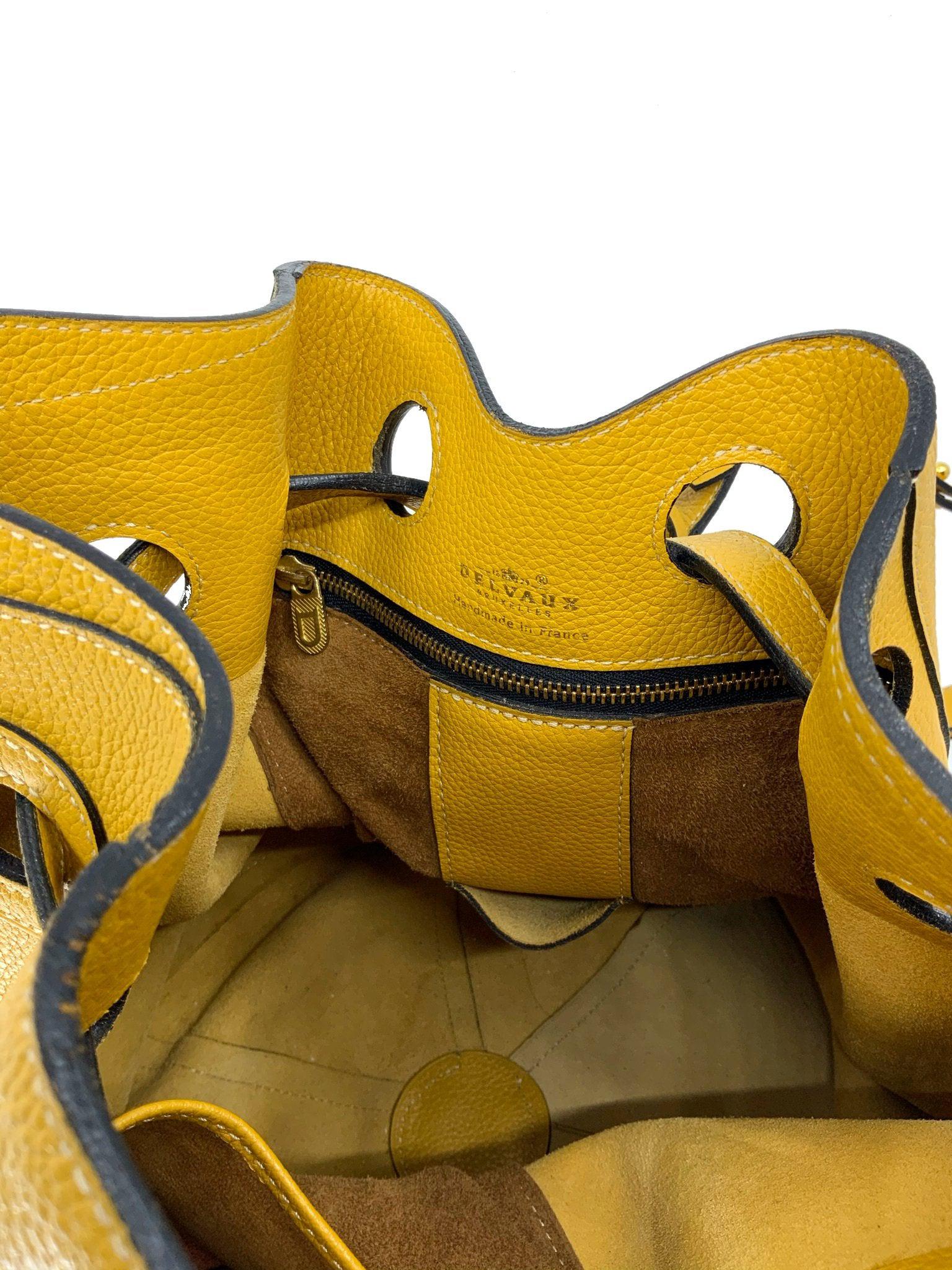 Delvaux Genuine Leather Bucket Backpack for Women - Stylish & Durable Designer Handbag for Work, Travel & Everyday Use