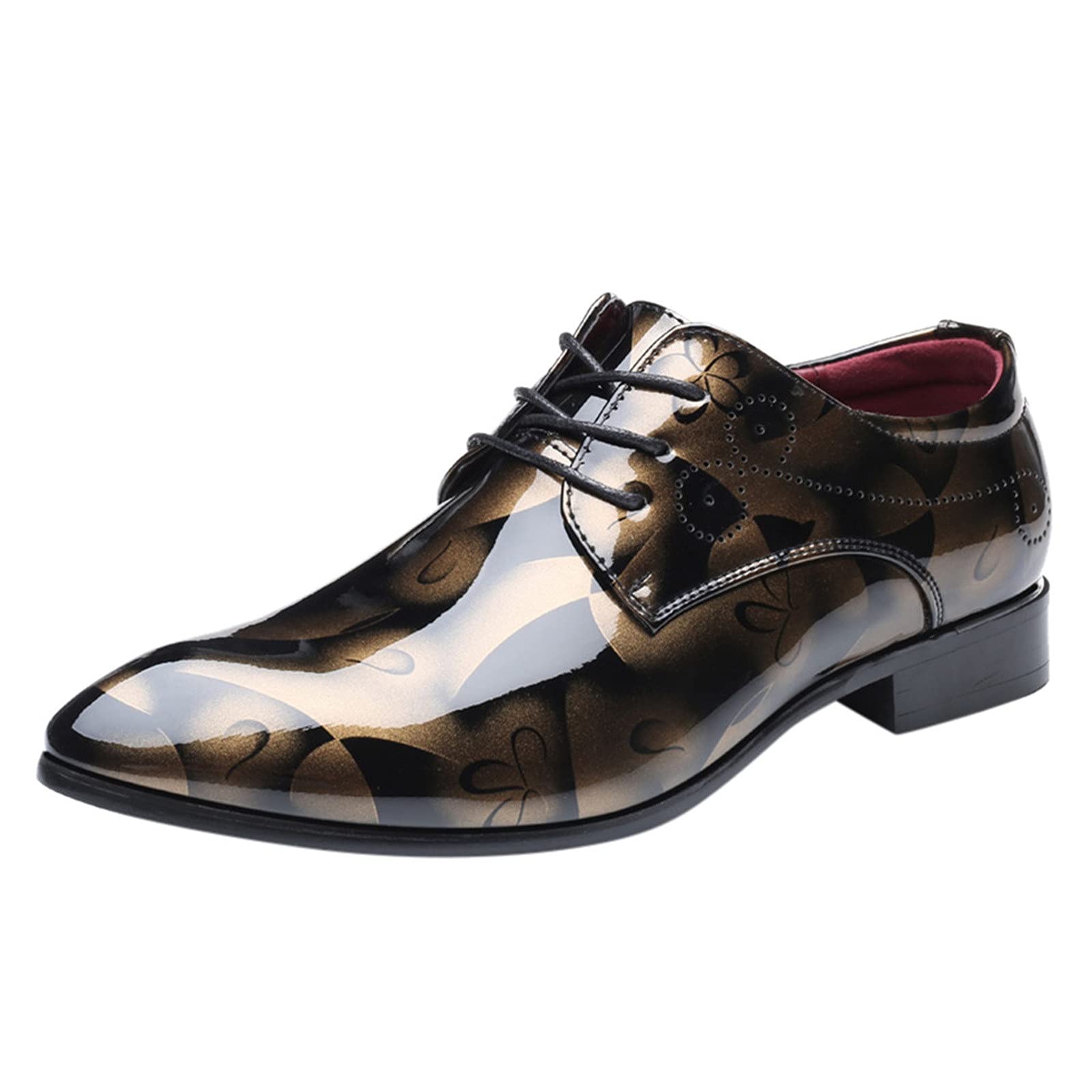 Men's Classic Leather Lined Oxford Dress Shoes - Formal Lace-Up Business Derby Shoes for Work & Weddings | Comfortable & Stylish Men's Office Shoes