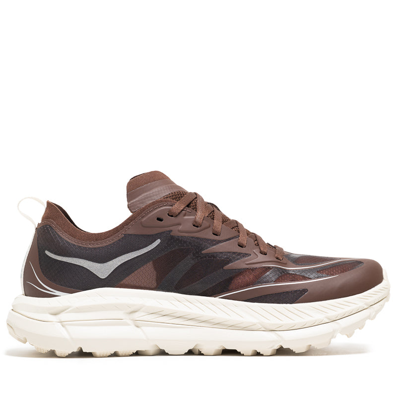 Hoka Mafate Speed 4 Lite Trail Running Shoes - Cold Brew/Oat Milk Color - Lightweight & Cushioned for Hiking & Outdoor Adventures