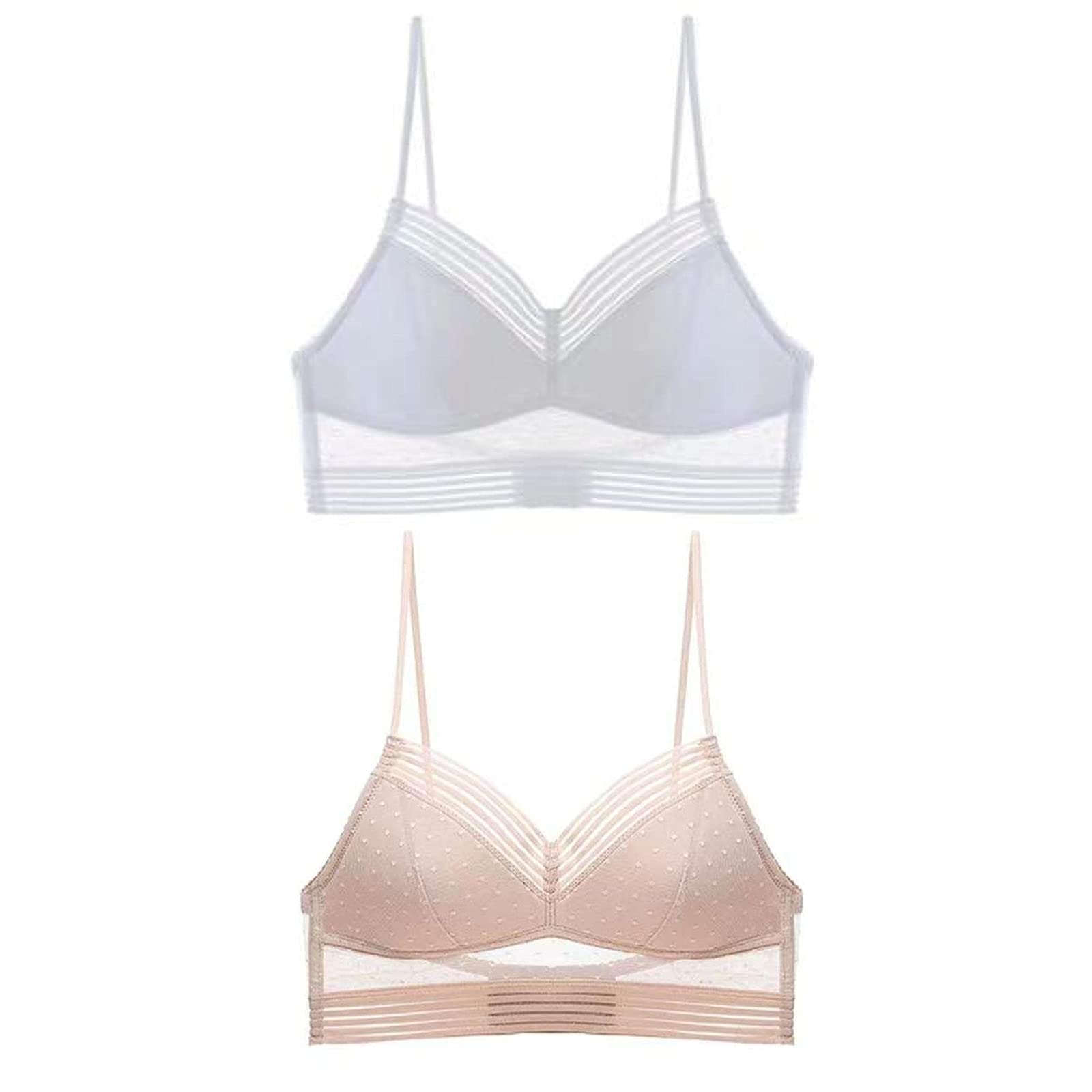 Starry Wireless Lace Bra - Low Back Lifting Push Up Bra with U-Back Design for Women | Comfortable & Supportive | Perfect for Evening Wear, Date Night & Special Occasions