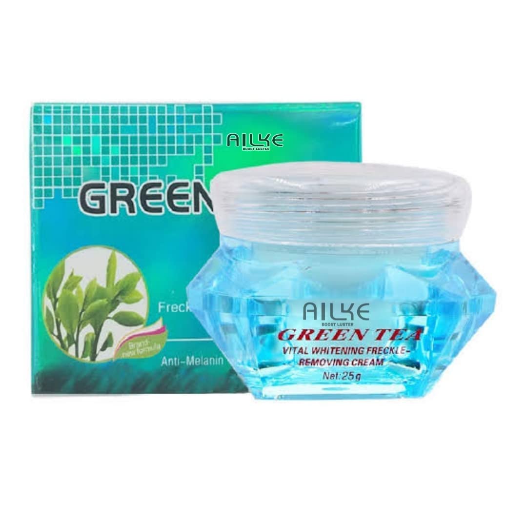 AILKE FElQUE Green Tea Cream - Hydrating & Soothing Face Moisturizer for Dry & Sensitive Skin | Perfect for Daily Skincare Routine & Night Care
