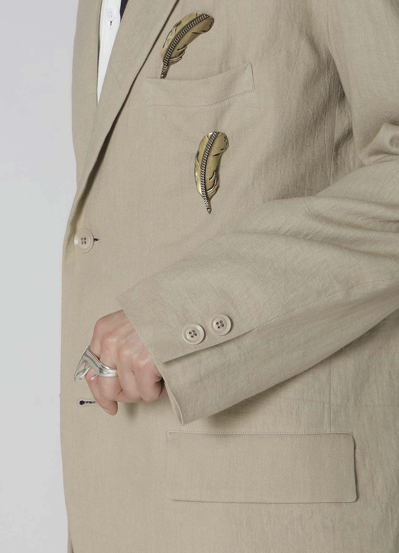 Stylish Cotton Linen Viyella 2-Button Jacket with Adjustable Shoulder Buckles | Perfect for Office Wear & Casual Outfits