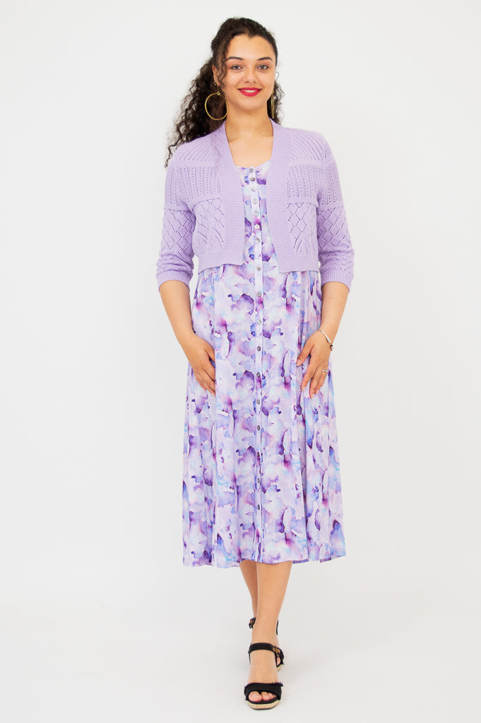Soft Lavender Cotton Sweater for Women | Cozy & Breathable Aldi Sweater | Perfect for Casual Wear & Layering in Fall & Winter