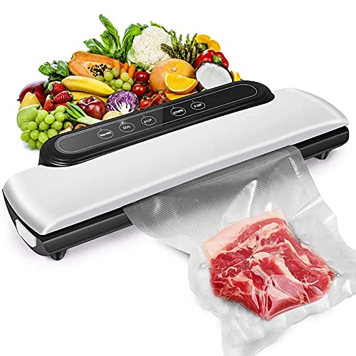 Vacuum Sealer Machine for Food Preservation - Automatic Vacuum Packing Sealer with Built-in Food Saver for Dry & Moist Foods | Perfect for Meal Prep, Sous Vide & Long-Term Storage