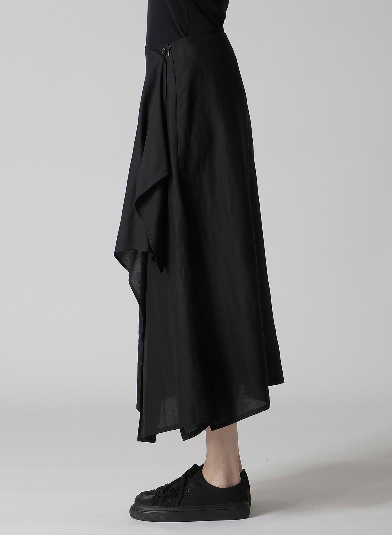 Stylish C/Li Gabardine Long Draped Skirt for Women - Elegant Office & Party Wear - Perfect for Work, Evening Events & Special Occasions