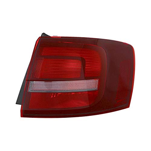 Volkswagen Jetta 2011-2018 Passenger Side Outer Tail Light Replacement - Left Rear Brake Lamp Assembly for Sedan - Perfect for Night Driving & Enhanced Safety