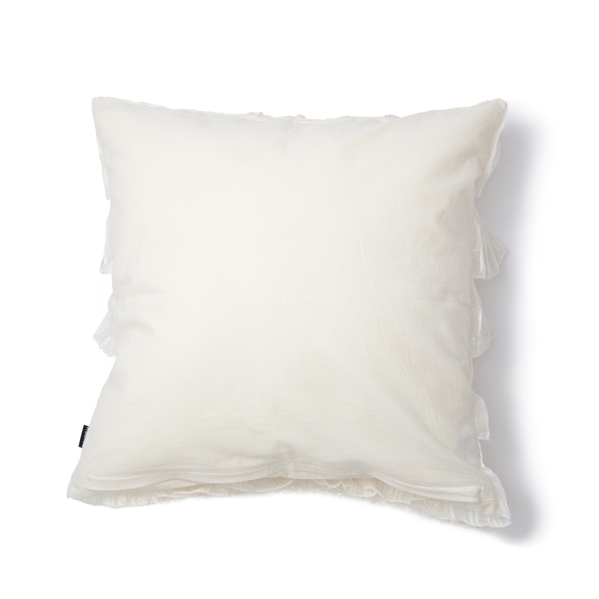 Elegant Frill Cushion Cover - Soft Decorative Pillow Case for Sofa, Bed & Home Decor - Perfect for Living Room, Bedroom & Nursery