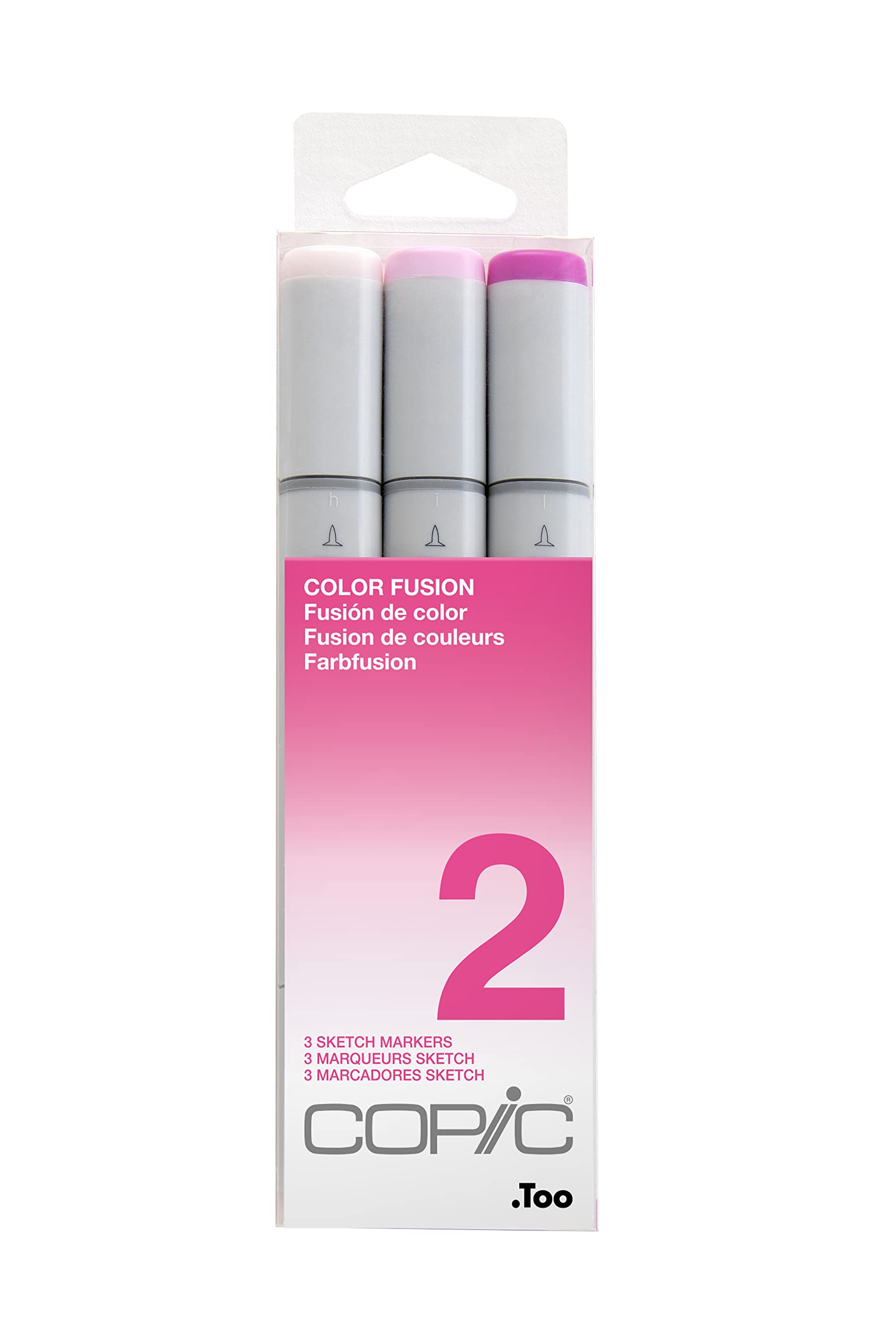 Copic Sketch Alcohol-Based Markers - 3 Piece Set (Color Fusion #2) - Perfect for Illustration, Manga Art & Professional Design Projects