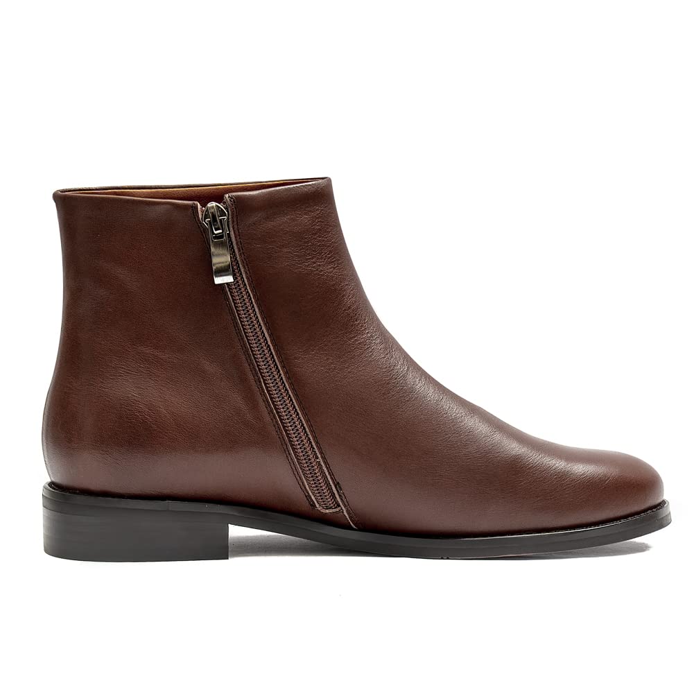 Stylish Women's Minimalist Leather Ankle Boots - Comfortable & Versatile for Work, Casual Outfits & Fall Fashion