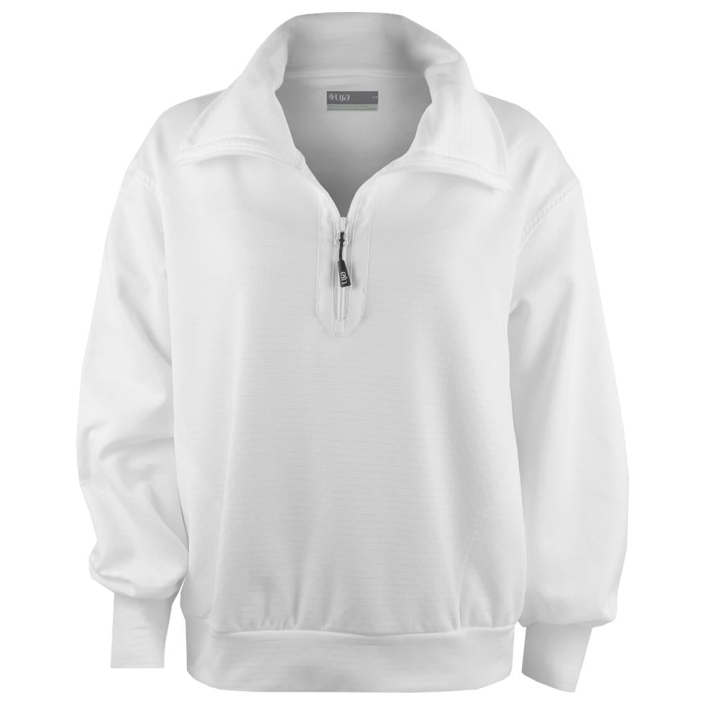 Lija Women's Title Pullover Sweatshirt - Soft Comfortable White Hoodie for Casual Wear & Lounge Outfits