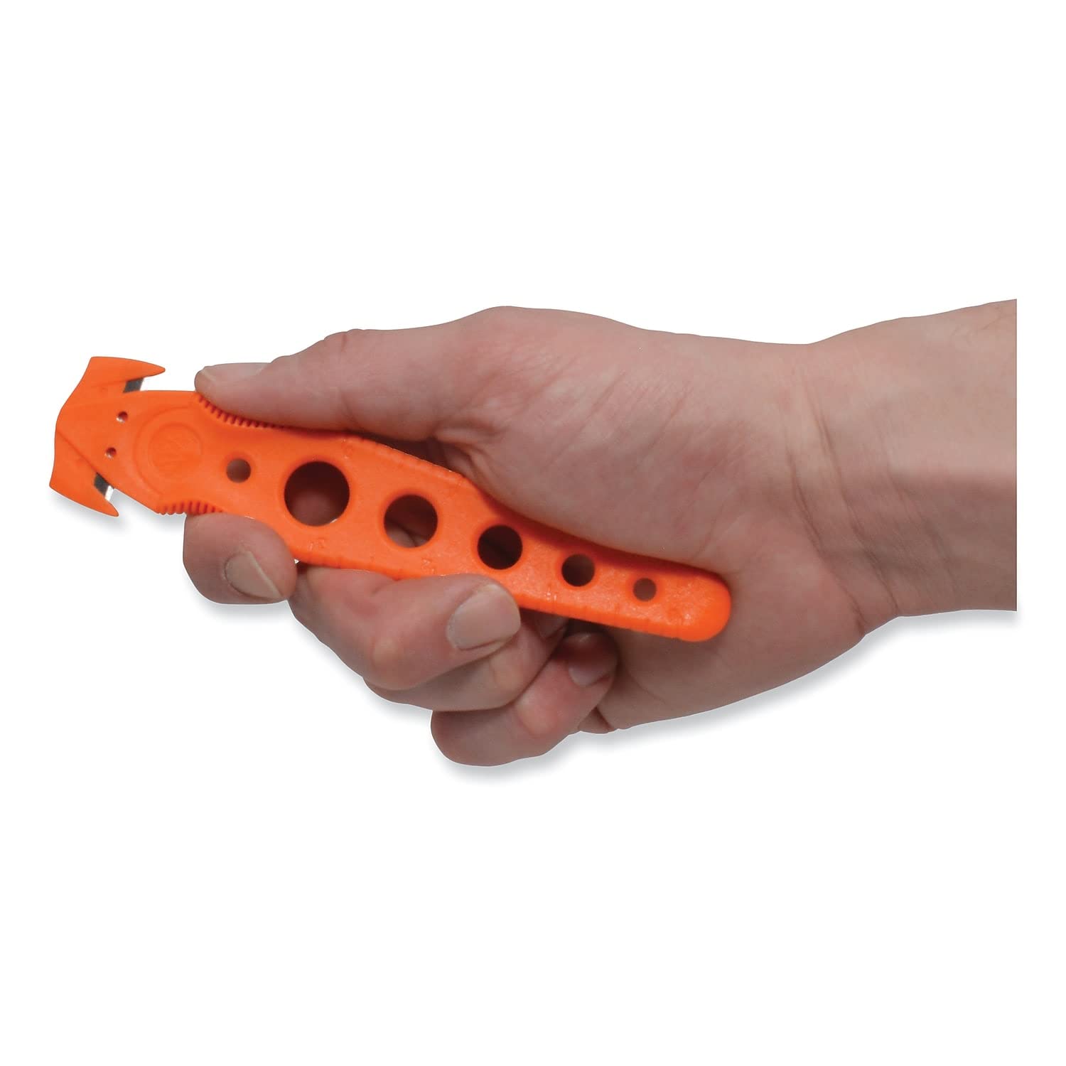 Westcott Safety Cutter 5.75 Inch - Orange Plastic Utility Knife with Retractable Blade - Pack of 5 (ACM17521) - Ideal for Office, School, Crafts & DIY Projects