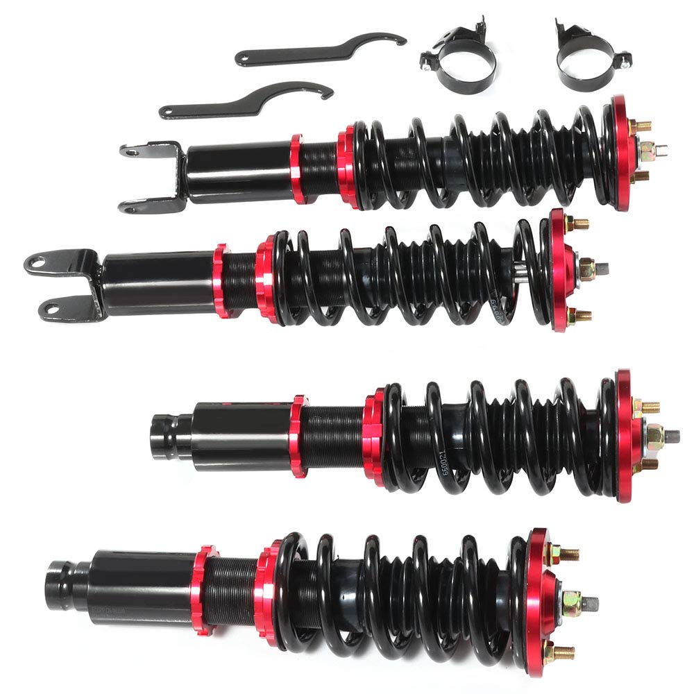 INEEDUP Complete Coilover Suspension Kit - Compatible with 1990-1993 Acura Integra & 1988-1991 Honda Civic - Performance Struts & Shocks Replacement - Perfect for Street Racing & Daily Driving