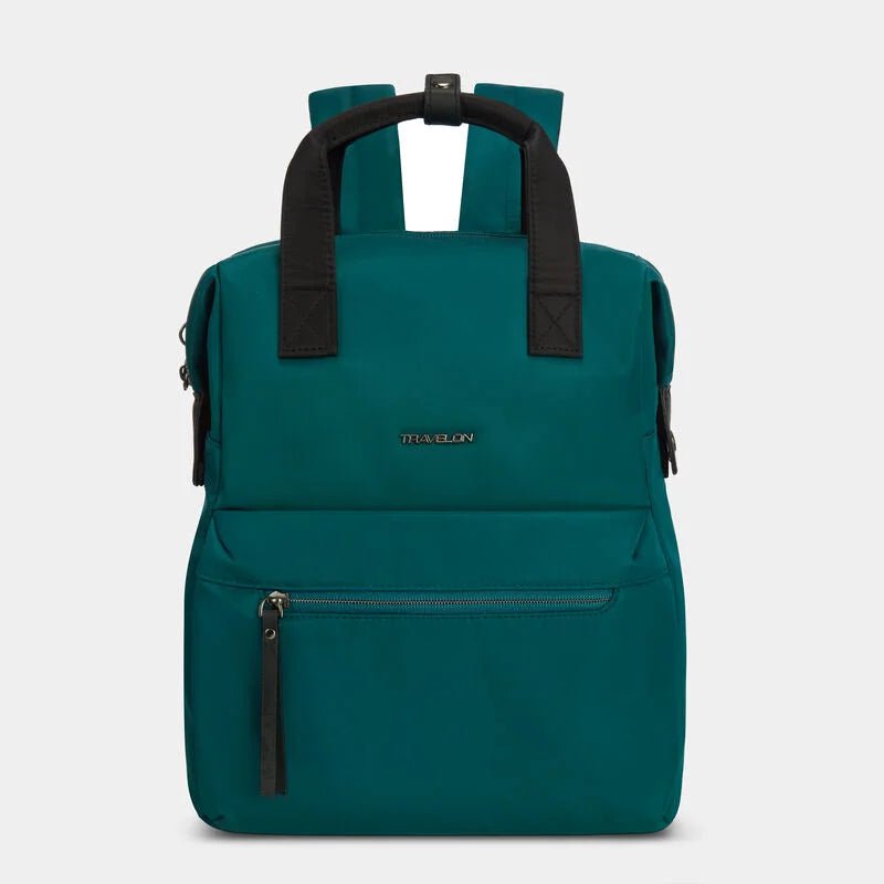 Travelon Anti-Theft Addison Large Backpack for Women & Men - Secure Laptop Backpack with RFID Blocking for Travel, Commuting & Work - Water-Resistant & Lightweight Design