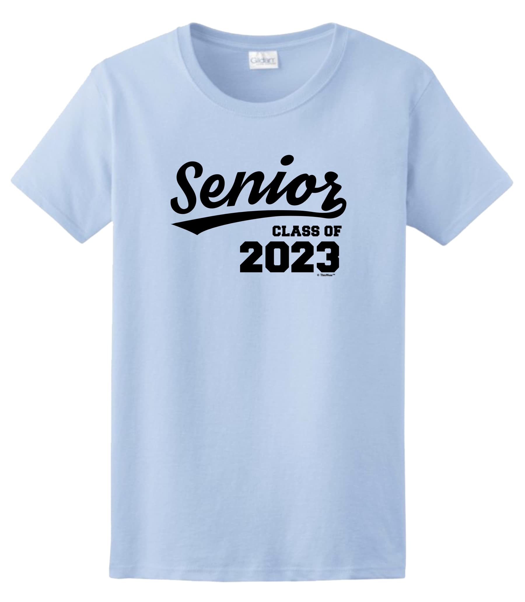 ThisWear 2023 Graduation Gifts for Women - Class of 2023 Senior T-Shirt - Perfect for Graduation Parties, College Celebrations & Senior Year Memories