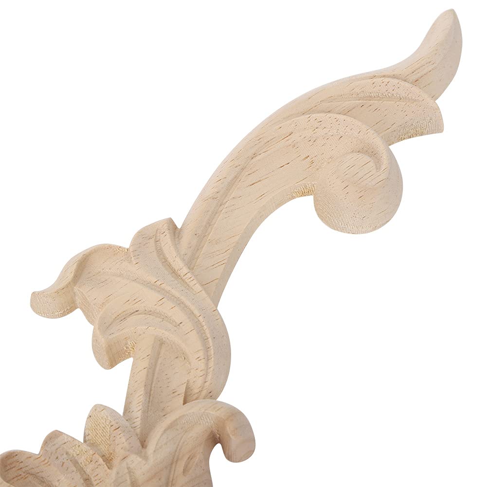 15.7 x 4.5 x 0.4 Inch Wooden Furniture Applique - Handcrafted Cabinet Decoration for Home Banquet, Window Trim & Interior Design - Perfect for Living Room, Dining Room and Bedroom Decor