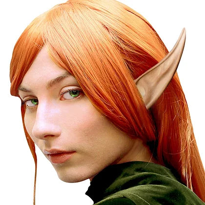 Woochie Large Elf Ears - Realistic Latex Prosthetic Costume Accessories for Cosplay, Halloween, Fantasy Parties & Theatrical Performances
