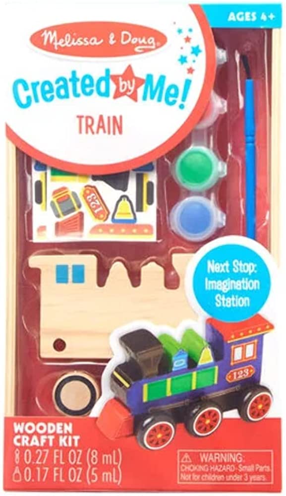 M&D Wooden Train Set - DIY Wooden Toy Train for Kids - Creative Building Blocks for Toddlers - Perfect for Birthday Gifts & Early Learning Playtime